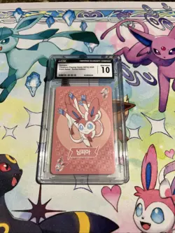 Pokemon Sylveon Point Salad Korean Playing Card Eevee Edition CGC 10! - Image 1