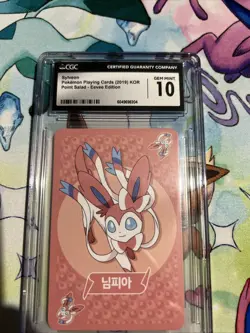 Pokemon Sylveon Point Salad Korean Playing Card Eevee Edition CGC 10! - Image 3