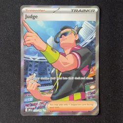 Judge 222/182 Full Art Ultra Rare Destined Rivals Pokemon English - Image 1