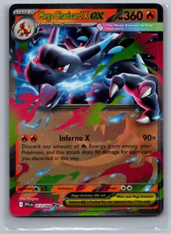 Mega Charizard X ex 013/094 Double Rare Phantasmal Flames Pokemon NM/M - Image 1