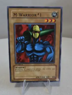 Yugioh M-Warrior #1 LOB-076 The Legend of Blue Eyes White Dragon 1st Edition - Image 1