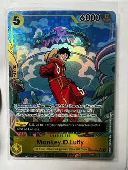 One Piece Monkey D Luffy OP07-109 SR Treasure Rare Alternative Art - Image 2