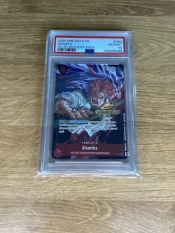 2025 ONE PIECE CHAMPIONSHIP CS 25-26 EVENT PACK P-083 SHANKS PROMO PSA 10 GEM MT - Image 2