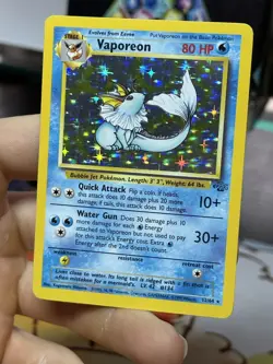 Vaporeon 12/64 Jungle 1999 Holo Rare WOTC Pokemon Card TCG - Image 4