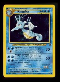 #2 Kingdra 8/111 Neo Genesis 2000 Holo Rare WOTC Pokemon Card TCG - Image 1