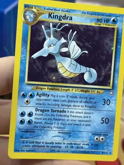 #2 Kingdra 8/111 Neo Genesis 2000 Holo Rare WOTC Pokemon Card TCG - Image 4