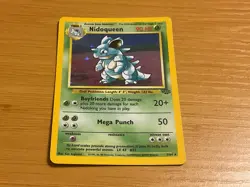 NEW 1999 POKEMON FIRST EDITION JUNGLE CARD "NIDOQUEEN" 7 of 64 - Image 1