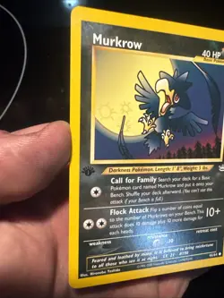 Murkrow 46/64 Neo Revelation 1st Edition Common Pokemon Card - Image 2