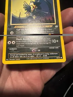 Murkrow 46/64 Neo Revelation 1st Edition Common Pokemon Card - Image 3