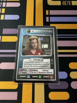 STAR TREK CCG VOYAGER RARE CARD KES (federation) - Image 1