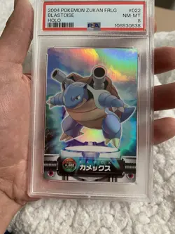 PSA 8 2004 CARDDASS POKEMON ADVANCED GENERATION ZUKAN CARD BLASTOISE #022 - Image 1