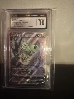 Pokemon SWSH Fusion Strike Celebi v Ultra Rare Holo Card #245/264 CGC 10 - Image 1