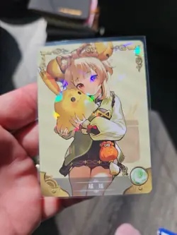 Goddess Story Waifu Anime R Holo Foil Trading Card # 14 Yaoyao Genshin Impact - Image 1