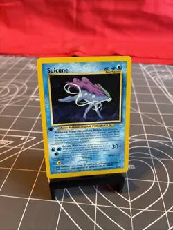 Vintage 2000 Pokemon 1st Edition Suicune 27/64 Card NM - Image 1