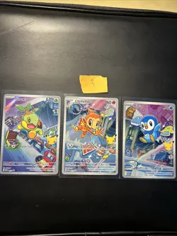 Pokemon TCG First Partner Illustration Collection Series 1 Gen 4 Sinnoh Starters - Image 1