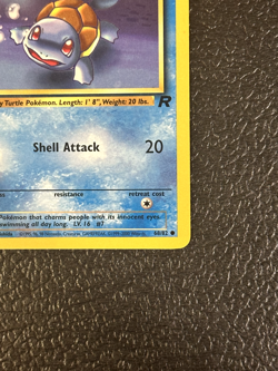 Squirtle 68/82 2000 Team Rocket 1st Edition Pokemon Card TCG Vintage WOTC NM - Image 3