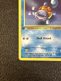 Squirtle 68/82 2000 Team Rocket 1st Edition Pokemon Card TCG Vintage WOTC NM - Image 4