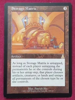 Magic The Gathering URZA'S DESTINY STORAGE MATRIX artifact card MTG - Image 1