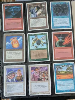 Old School Magic the gathering Collection + artwork + binder pages free ship - Image 1