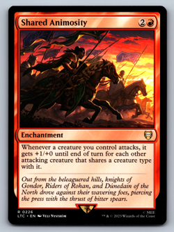 Shared Animosity - Lord of the Rings Commander - MTG - Image 1