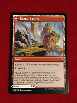 MTG - Kazuul's Fury / Kazuul's Cliffs - Zendikar Rising 146/280 - Unplayed Mint+ - Image 2