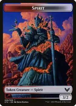 Spirit (006) Token Strixhaven: School of Mages STX MTG - Image 2