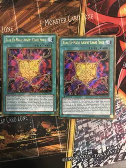 Yu-Gi-Oh! Rank-Up-Magic Argent Chaos Force X2 NM 1st Edition GOLD RARE - Image 1