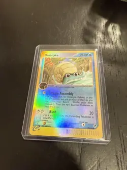 Pokemon TCG 2003 Vintage Omanyte Reverse Holo Card 70/100 NM Never Played - Image 2