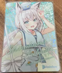 Shirakami Fubuki hololive production card Choco chocolate vol.3 Japan Foil Rare - Image 1