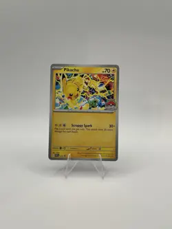 Pikachu SVP 225 Black Star Promo World Championship 2025 Stamp Pokemon Card - Image 1