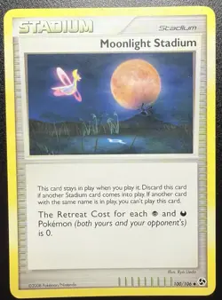 Pokemon TCG Moonlight Stadium Trainer Card Great Encounters 100/106 LP - Image 3