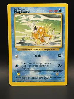 Magikarp 35/102 Vintage Pokemon Card Unlimited MP Condition - Image 1