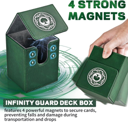Card Deck Box for MTG, Magic Commander Deck Box Fits 200+ Cards without Sleeves - Image 4