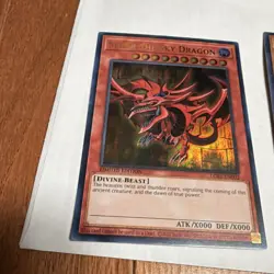 Konami Yu-Gi-Oh! TCG 3 Card Lot - Slifer, Winged Dragon of Ra, Holo - Image 2