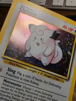 1999 Pokemon TCG Clefairy 5/102 Base Set Holo Rare Card Vintage WOTC MP+ Lp- - Image 4