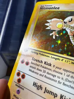 Hitmonlee 7/62 1st Edition Holo Rare Fossil Pokemon Card - Image 5