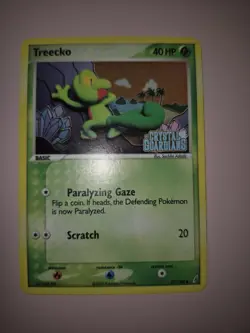 Treecko Holo Crystal Guardians STAMPED 67/100 Pokemon Card - Image 2