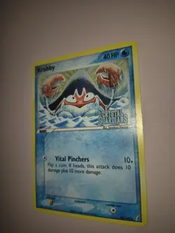Krabby Holo Crystal Guardians STAMPED 54/100 Pokemon Card - Image 3