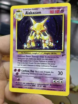 Alakazam 1/130 Base Set 2 2000 Holo Rare WOTC Pokemon Card TCG - Image 5