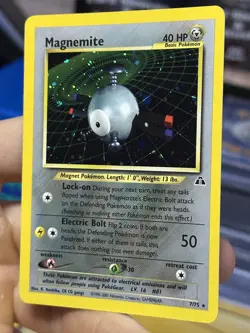 Magnemite 7/75 Neo Discovery 2001 Holo Rare WOTC Pokemon Card TCG - Image 5