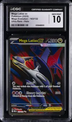 2025 POKEMON MEGA EVOLUTION ULTRA RARE HOLO MEGA LATIAS EX CGC 10 GEM MINT - Image 1