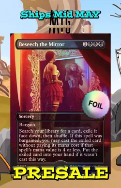 Beseech the Mirror PRESALE✨ Borderless FOIL ✨ MTG Viva Las Rakdos Secret Lair NM - Image 1