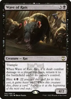 Wave of Rats Streets of New Capenna Commander NM MTG - Image 1