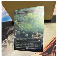 Magic: The Gathering Breeding Pool Borderless Galaxy Foil Rare Unfinity #537 - Image 1