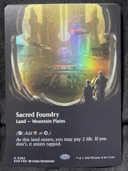 Sacred Foundry (Borderless) Edge of Eternities Foil Magic The Gathering - Image 1