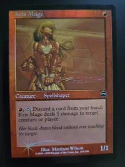 Kris Mage MP FOIL Mercadian Masques MTG FREE SHIPPING - Image 1