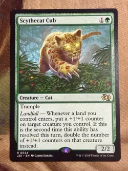 Scythecat Cub #24 (NM) Foundations Jumpstart J25 Magic MTG - Image 1