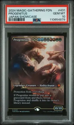 2024 MTG FOUNDATIONS JPN SC #431 PROGENITUS PSA 10 - Image 1