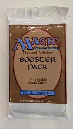 MTG - Revised Booster Pack - Magic the Gathering, Factory Sealed 1994 - Image 3