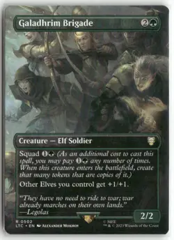 Galadhrim Brigade (Borderless) 502 Commander: The Lord of the Rings MTG LP - Image 1
